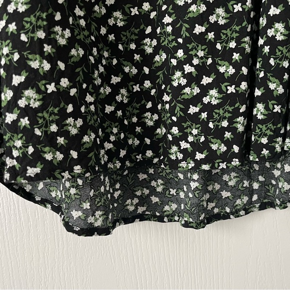 OLD NAVY Floral Sleeveless Blouse Black Green Large L - Picture 5 of 10